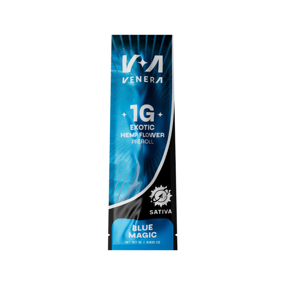 1g Exotic Hemp Flower Preroll - Blue Magic