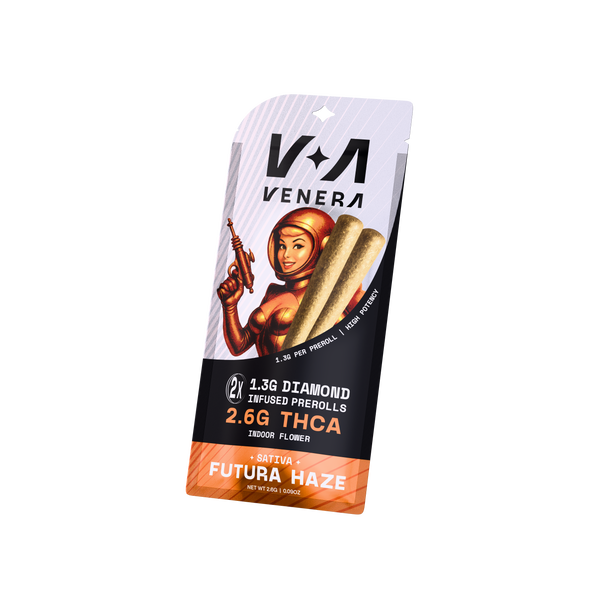 2.6g Infused THCa 2 Pack Prerolls - Futura Haze