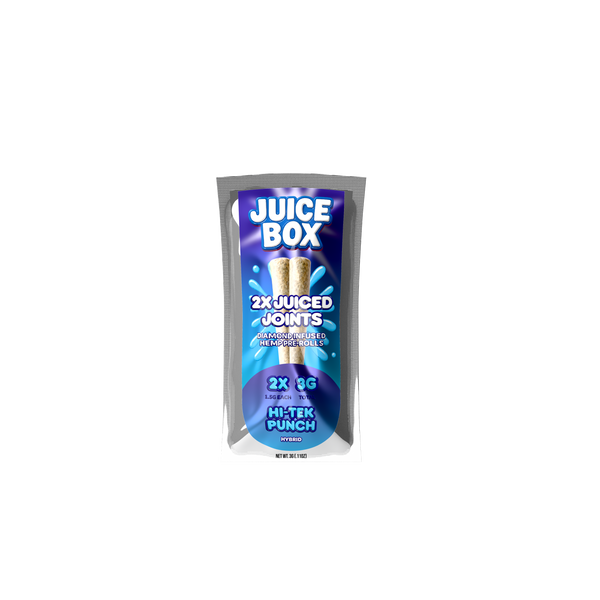 Juice Joints | 2x 1.5G Diamond Infused Hemp Pre Rolls | Fruit Punch