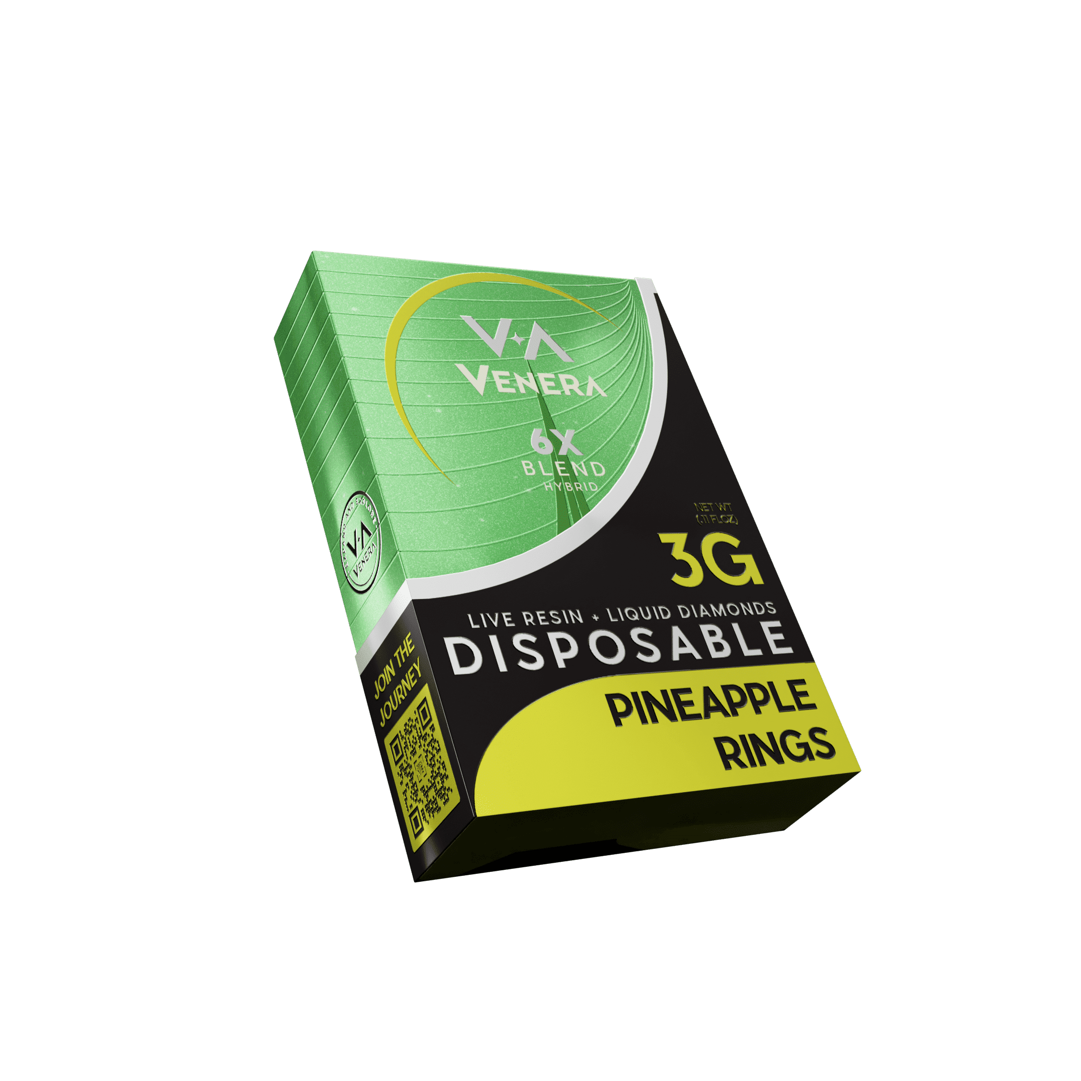 Live Resin + Liquid Diamonds 3g Disposable – Pineapple rings (Sativa) Venera