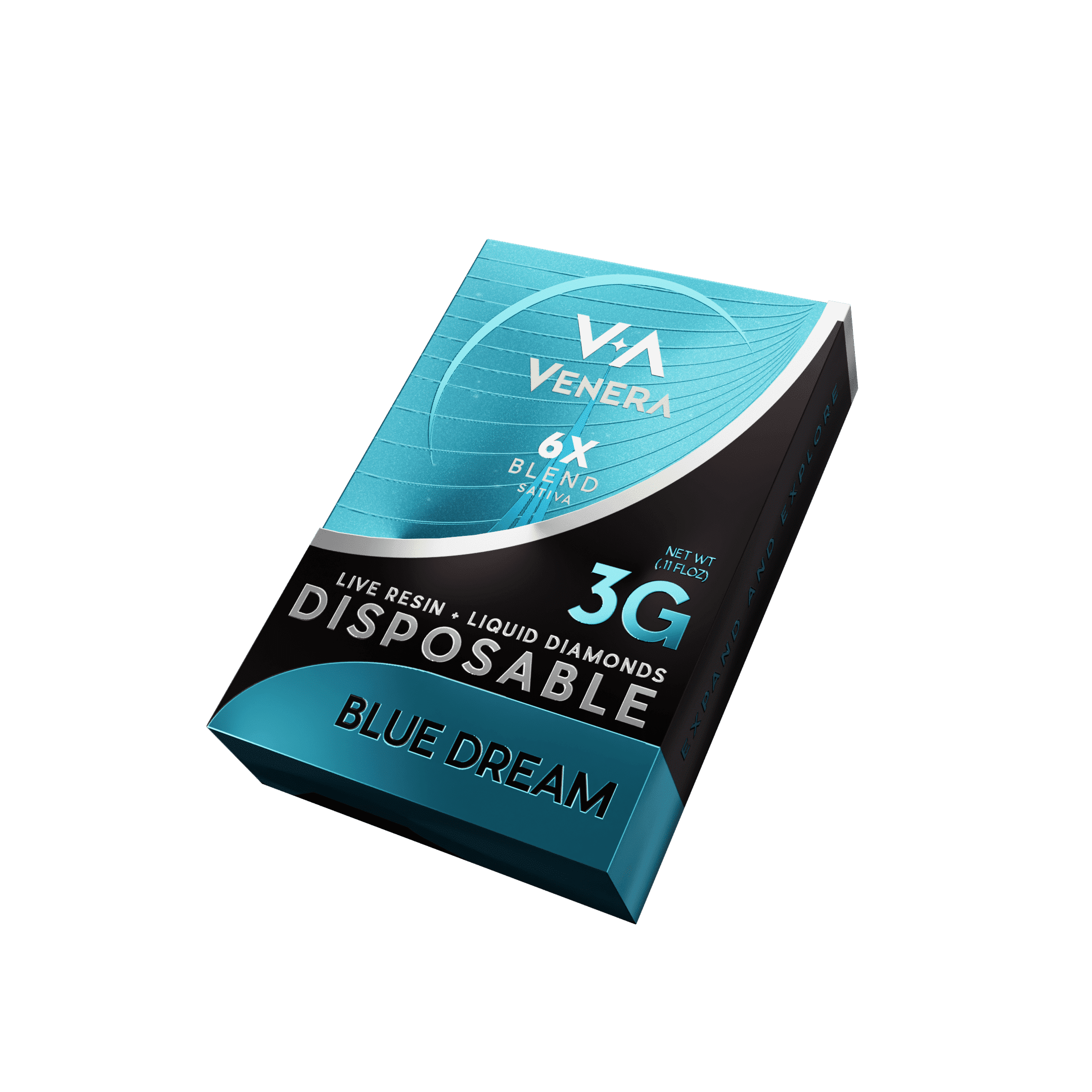 Live Resin + Liquid Diamonds 3g Disposable – Blue Dream (Sativa) Venera