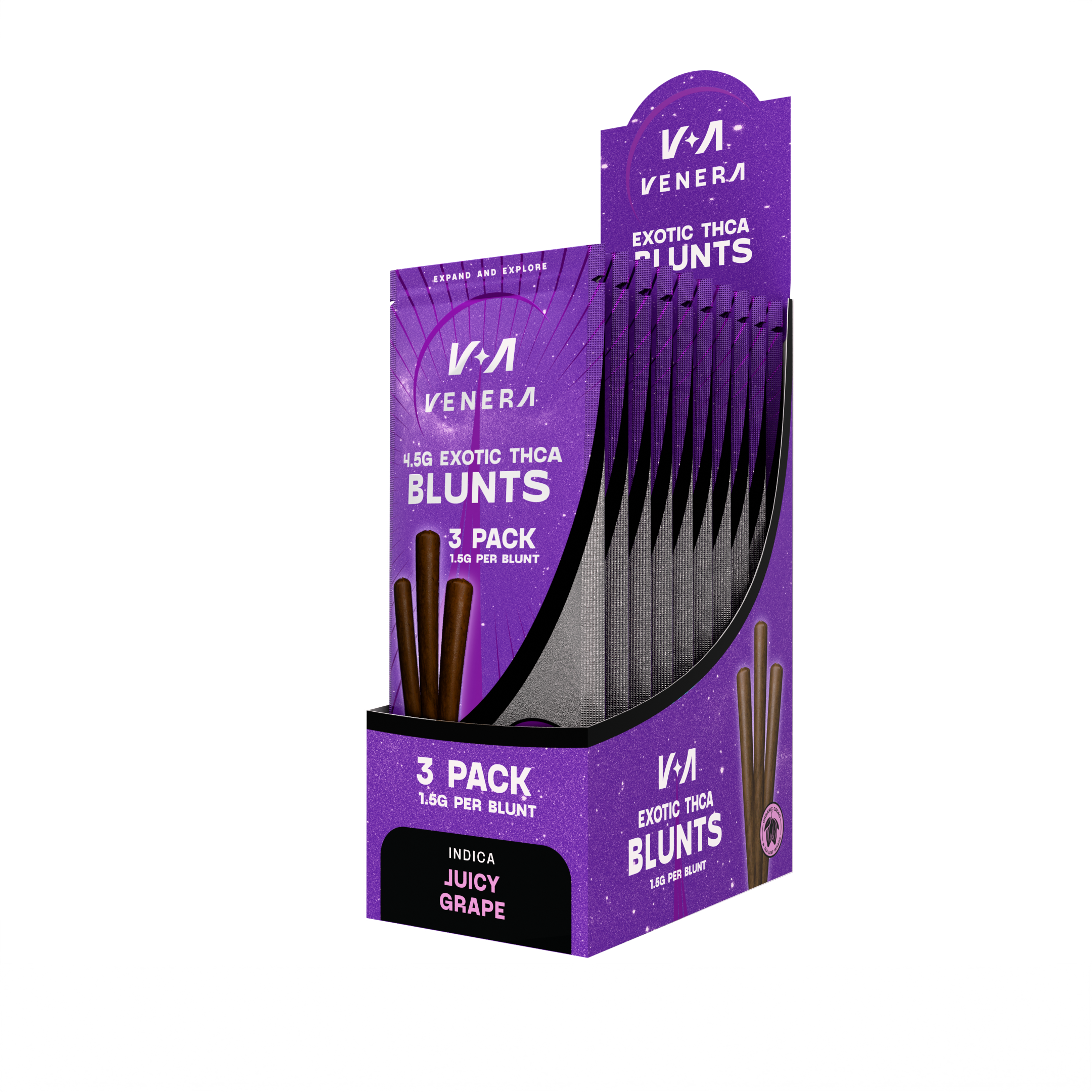 3 Pack THCA Blunts - Juicy Grape