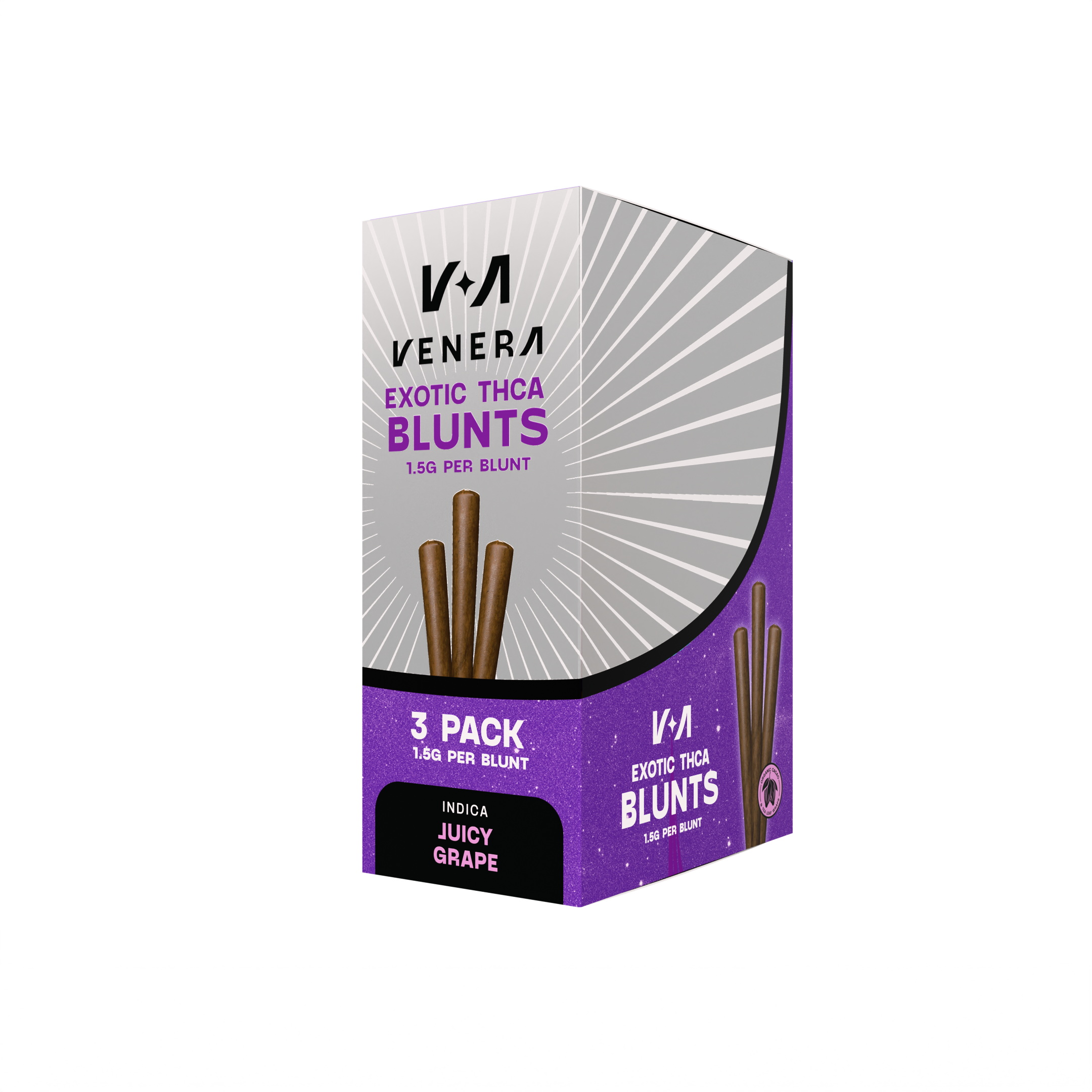 3 Pack THCA Blunts - Juicy Grape