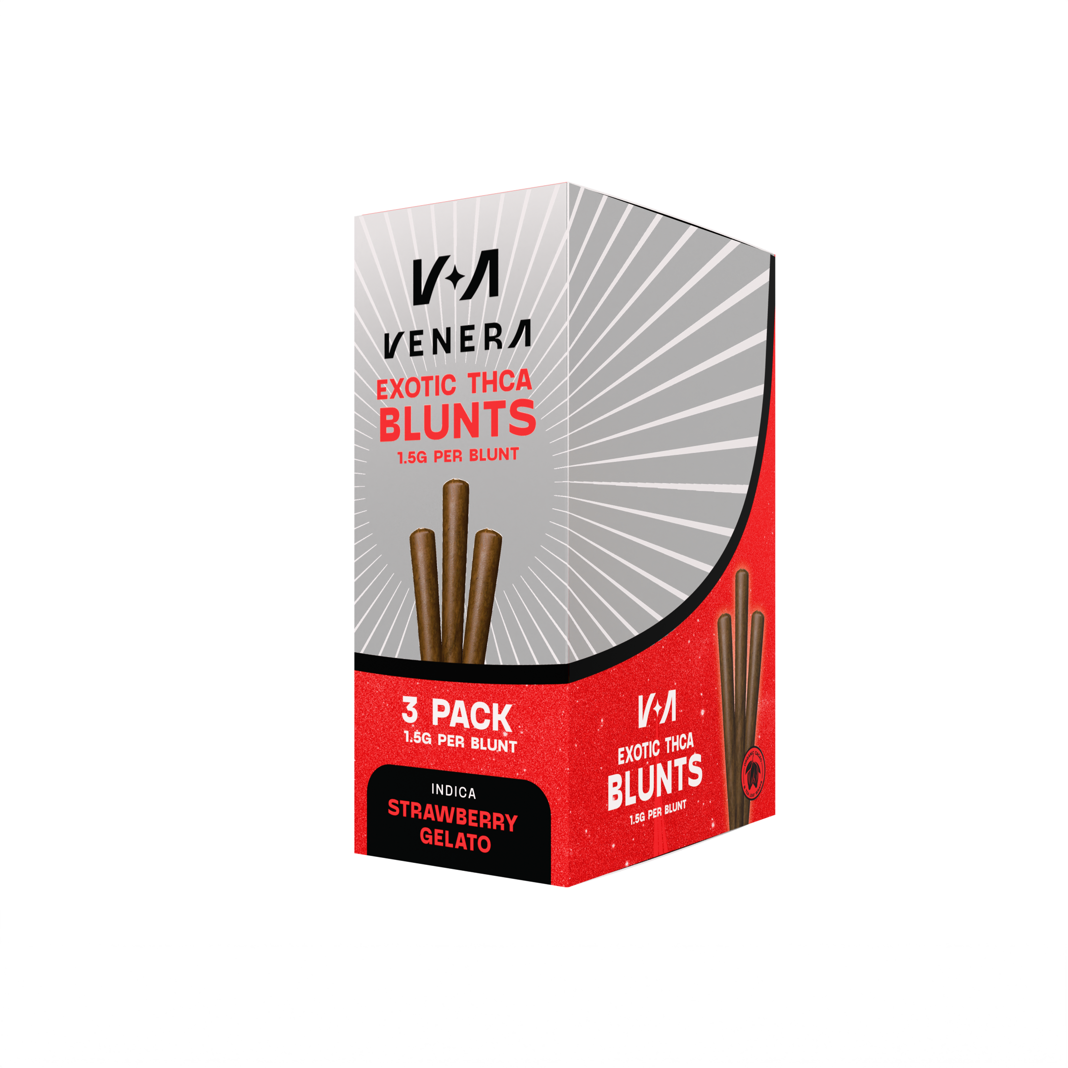 3 Pack THCA Blunts - Strawberry Gelato