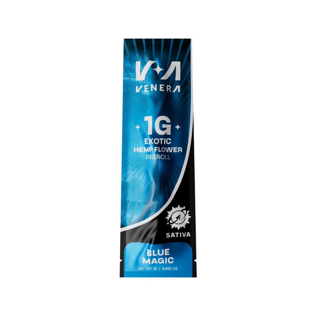 1g Exotic Hemp Flower Preroll - Blue Magic
