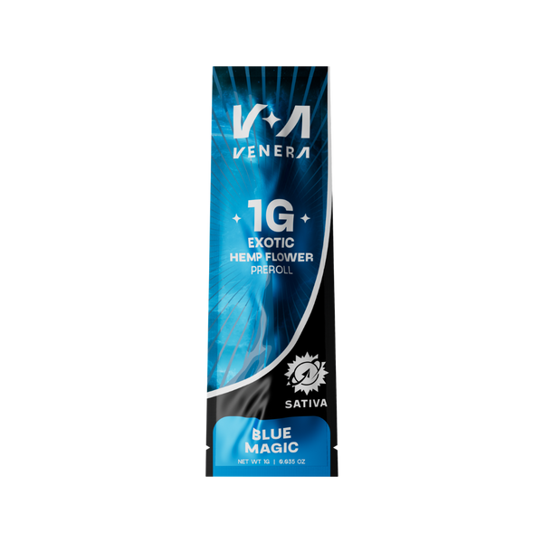 1g Exotic Hemp Flower Preroll - Blue Magic