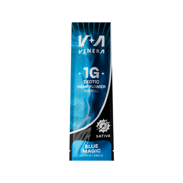 1g Exotic Hemp Flower Preroll - Blue Magic