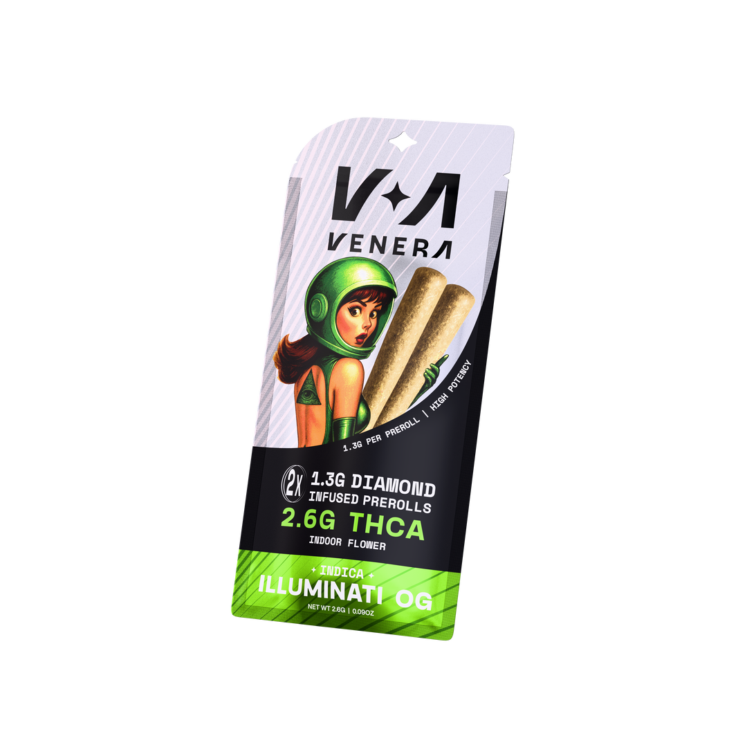 2.6g Infused THCa 2 Pack Prerolls - Illuminati OG