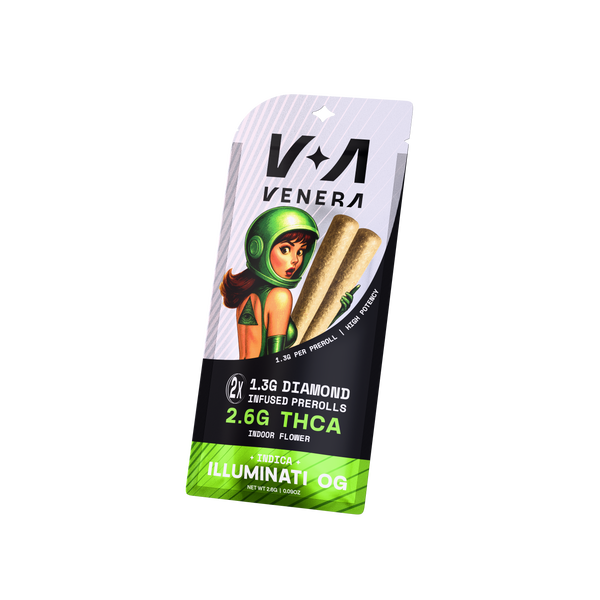 2.6g Infused THCa 2 Pack Prerolls - Illuminati OG