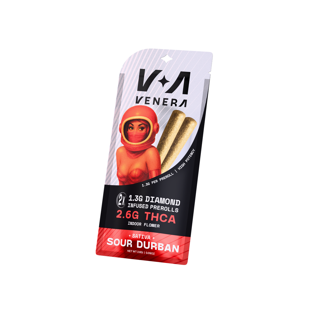 2.6g Infused THCa 2 Pack Prerolls - Sour Durban