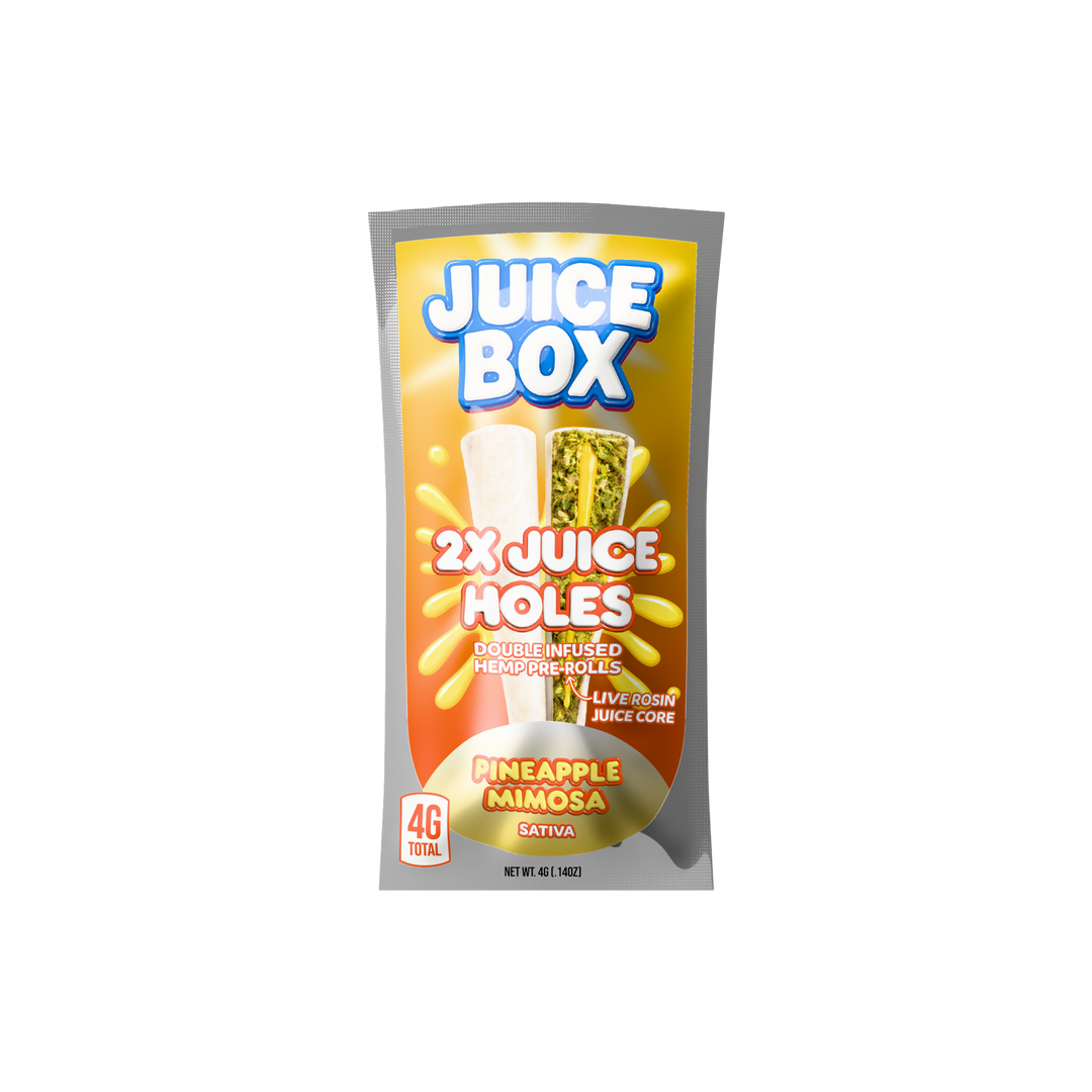 Juice Holes | 2x 2G Double Infused Hemp Pre Rolls | Pineapple Mimosa