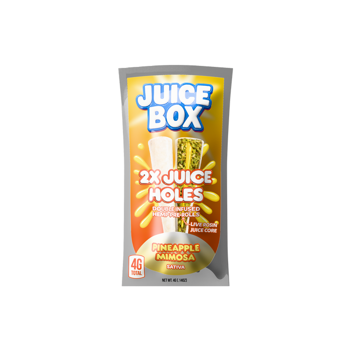 Juice Holes | 2x 2G Double Infused Hemp Pre Rolls | Pineapple Mimosa