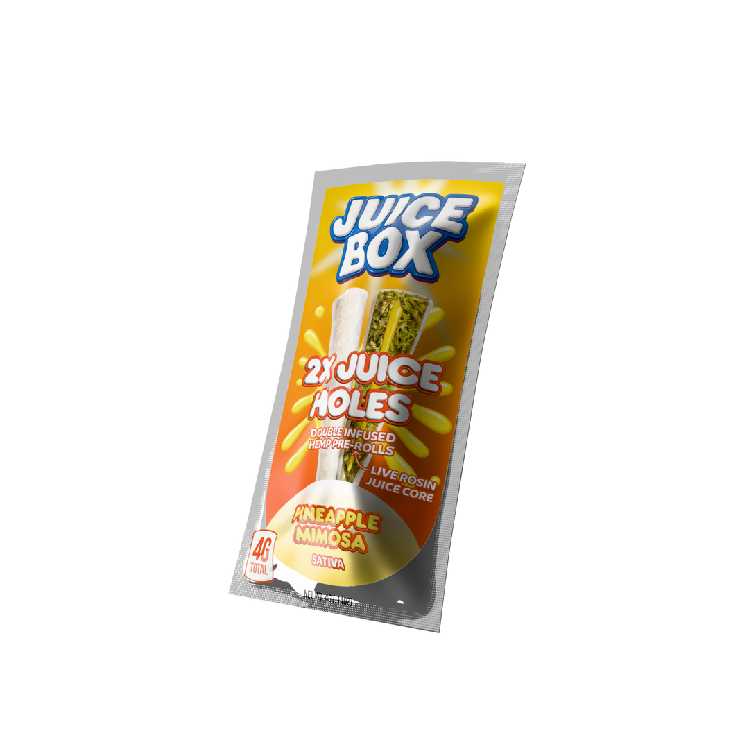 Juice Holes | 2x 2G Double Infused Hemp Pre Rolls | Pineapple Mimosa