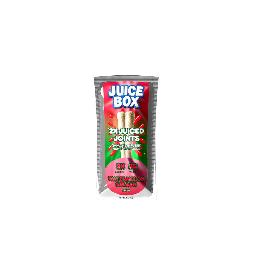 Juice Joints | 2x 1.5G Diamond Infused Hemp Pre Rolls | Watermelon Splash