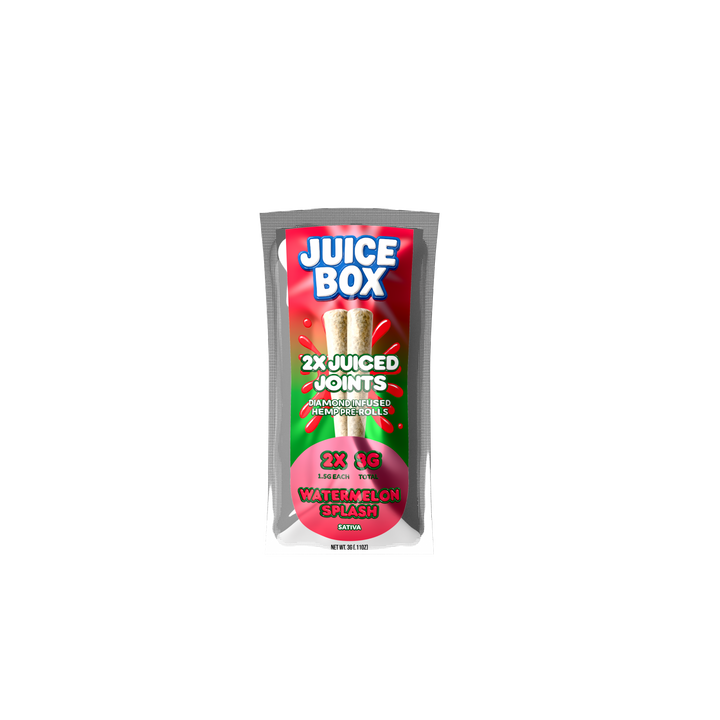 Juice Joints | 2x 1.5G Diamond Infused Hemp Pre Rolls | Watermelon Splash