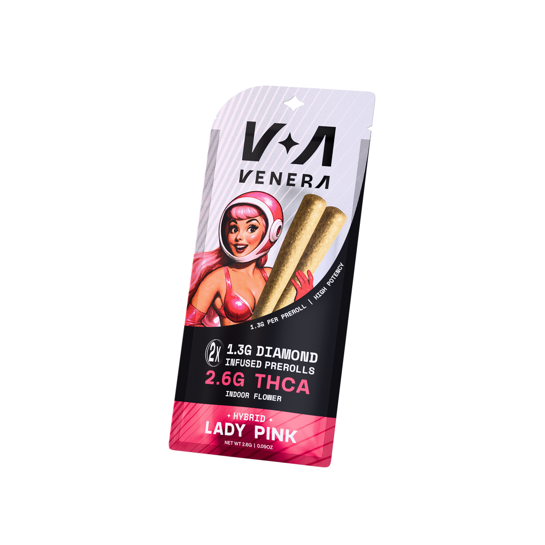 2.6g Infused THCa 2 Pack Prerolls - Lady Pink