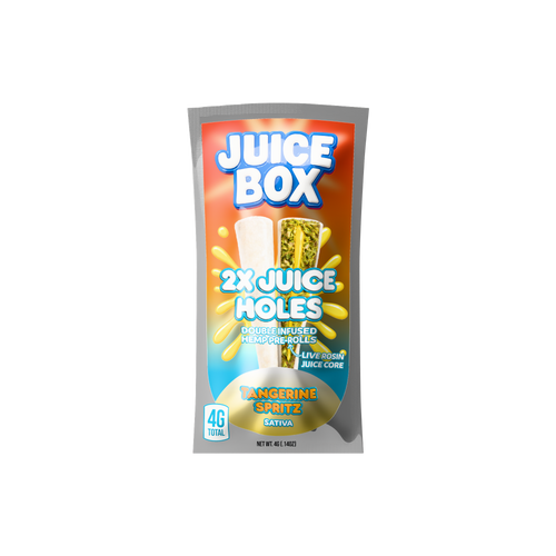 Juice Holes | 2x 2G Double Infused Hemp Pre Rolls | Tangerine Spritz