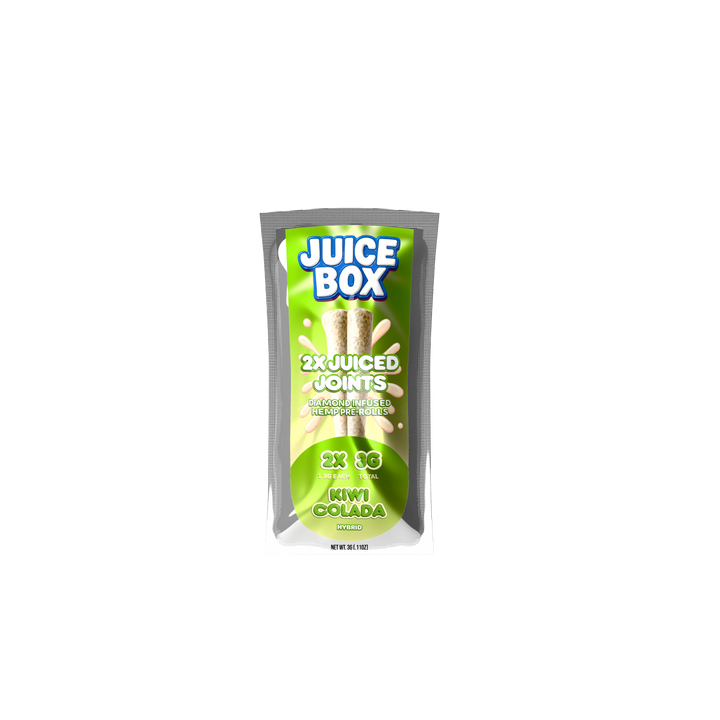 Juice Joints | 2x 1.5G Diamond Infused Hemp Pre Rolls | Kiwi Colada