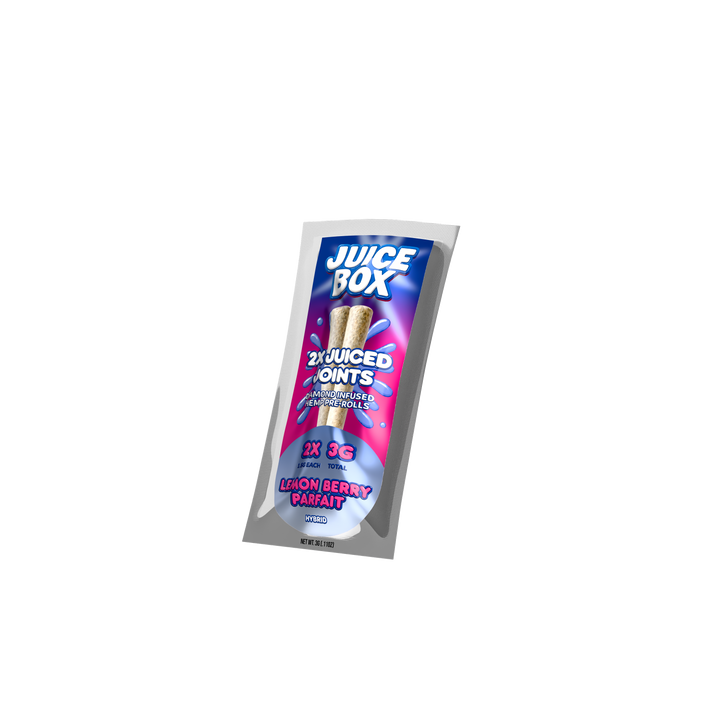 Juice Joints | 2x 1.5G Diamond Infused Hemp Pre Rolls | Lemon Berry Parfait
