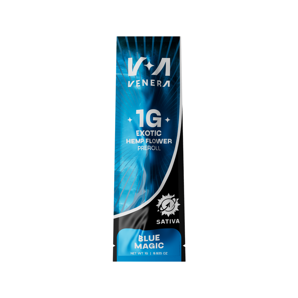 1g Exotic Hemp Flower Preroll - Blue Magic