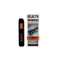 CULTS 2G Mantras Determination disposable vape and packaging with eye graphic
