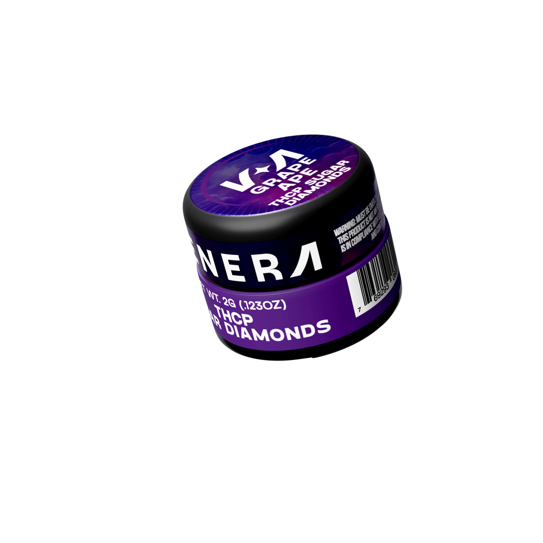 Jar of Grape Ape THCA Hemp Flower