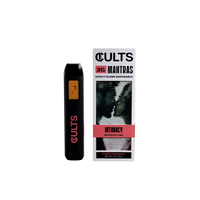 CULTS 2G Mantras Intimacy Red Velvet Cake effect blend disposable vape with product box