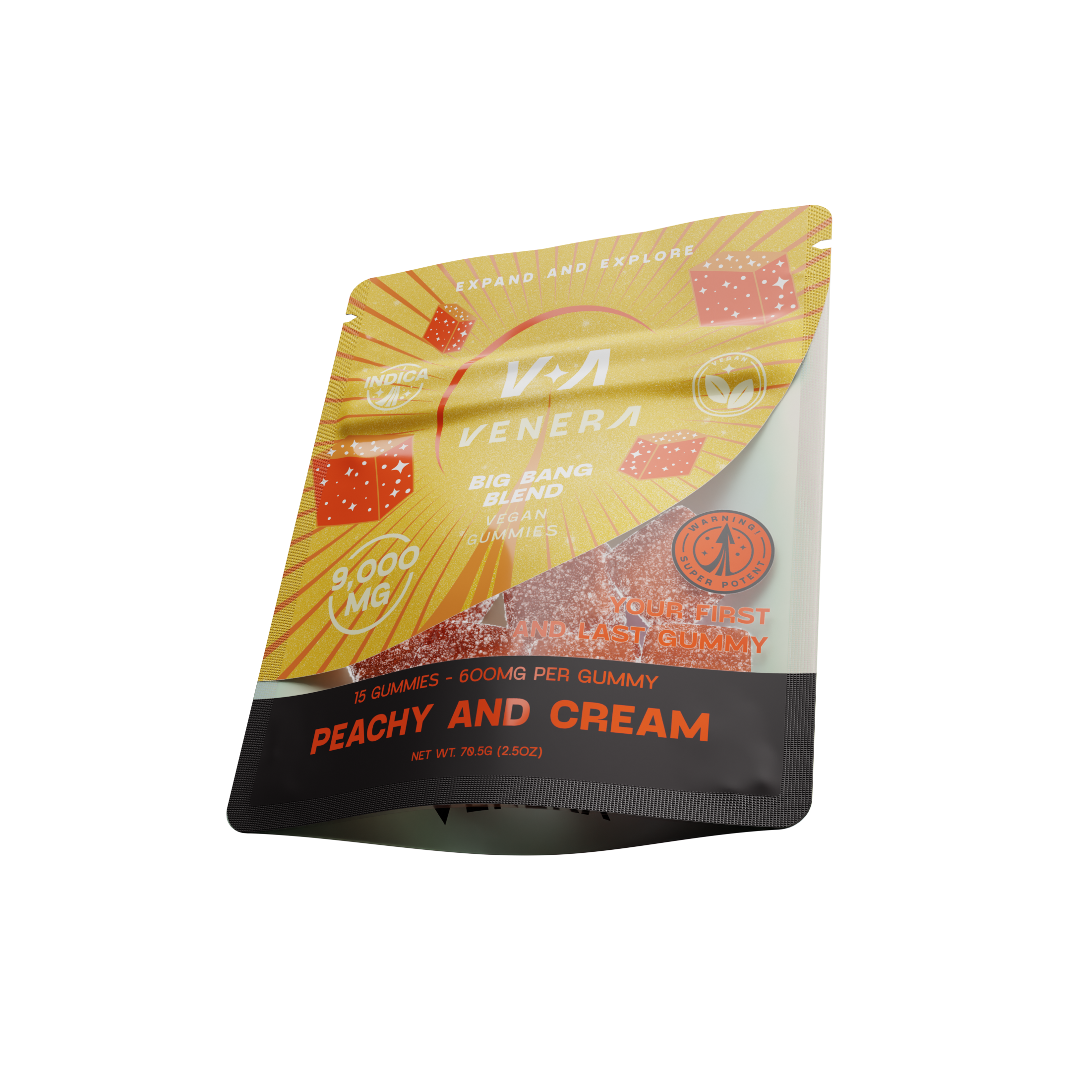 D9 THCP + THCA Gummies - Peachy and Cream