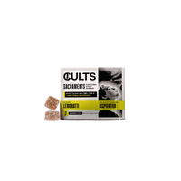 Cults Sacraments Lemonatti gummies 2-pack for creativity and focus on black background