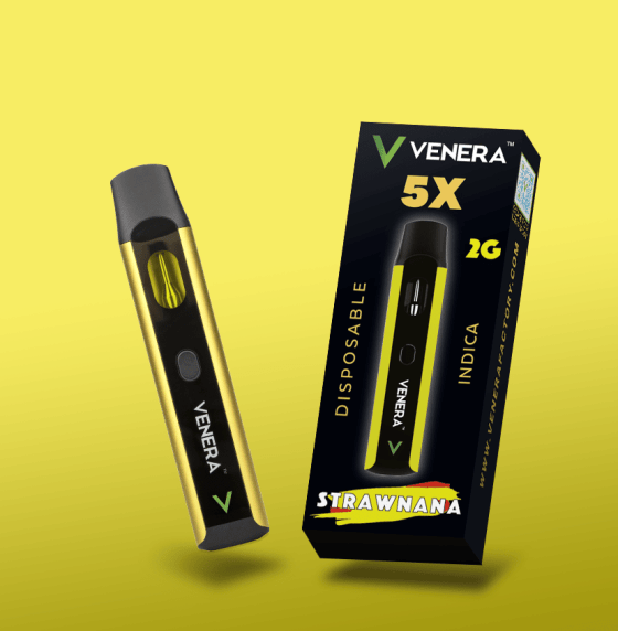 Venera Strawanana 2 gram disposable - Delta 8, thco hhc, thcp and live resin