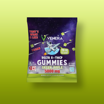Delta 8 + THCP – Vegan Gummies 5000mg – Greenapple