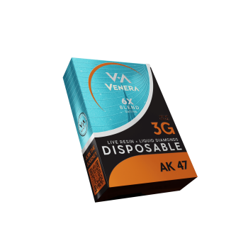 Live Resin + Liquid Diamonds 3g Disposable – Ak47 (Sativa) Venera