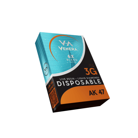 Live Resin + Liquid Diamonds 3g Disposable – Ak47 (Sativa) Venera