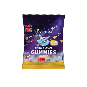 Delta 8 + THCP – Vegan Gummies 5000mg – Mango - Venera